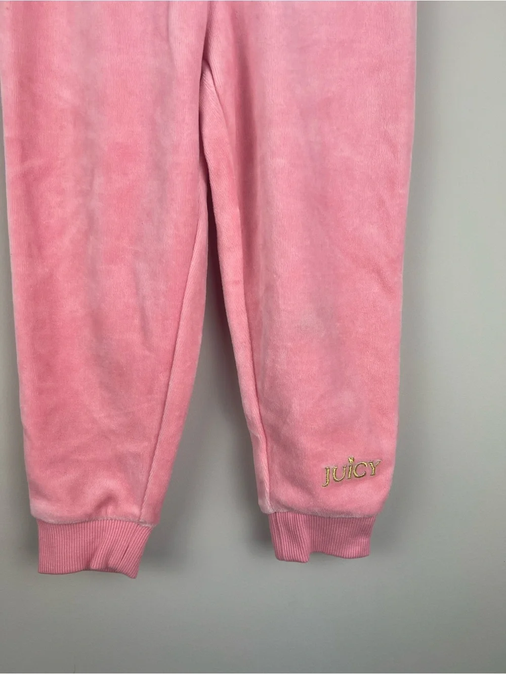 Juicy Couture Pink Velour Zip-Up Hoodie set for Kids